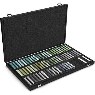 Honsell Blockx Set completo di 204 colori brillanti in valigetta di legno, realizzato a mano con pigmenti puri e colori vivaci con elevata opacità, multicolore Honsell Blockx Set completo di 204 colori brillanti in valigetta di legno, realizzato a mano con pigmenti puri e colori vivaci con elevata opacità, multicolore