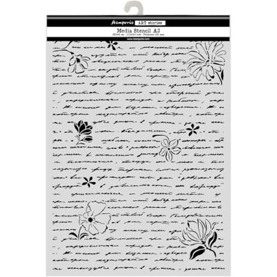 Stamperia Thick Stencil for Scrapbooks, Albums, Cards, Bullet Journals, and More, Flexible Material, Easy to Clean, Perfect for Crafts and Gifting (All Around, Letters and Flowers) (A3) Stamperia Thick Stencil for Scrapbooks, Albums, Cards, Bullet Journals, and More, Flexible Material, Easy to Clean, Perfect for Crafts and Gifting (All Around, Letters and Flowers) (A3)