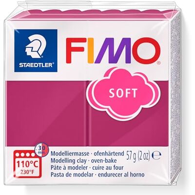 Staedtler Fimo 8020-T23 Pasta modellabile in polimero indurente al forno, 1 blocco da 57 g Staedtler Fimo 8020-T23 Pasta modellabile in polimero indurente al forno, 1 blocco da 57 g