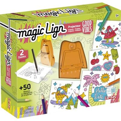 LANSAY Magic Lign - Proiettore Good Vibes - 50 illustrazioni - Per bambini LANSAY Magic Lign - Proiettore Good Vibes - 50 illustrazioni - Per bambini