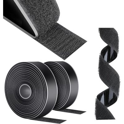 AiQInu Feltro Adesivo Forte Biadesivo, Sistema Di Fissaggio Hook & Loop, Nastro Adesivo A Strappo Per Tessuto DIY, 10m x 30mm AiQInu Feltro Adesivo Forte Biadesivo, Sistema Di Fissaggio Hook & Loop, Nastro Adesivo A Strappo Per Tessuto DIY, 10m x 30mm