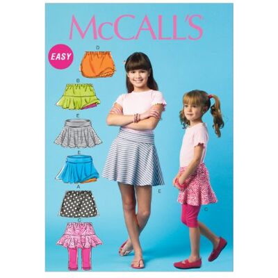 Gonna per bambini McCall's 6918CHJ - Jersey elasticizzato o cotone Gonna per bambini McCall's 6918CHJ - Jersey elasticizzato o cotone