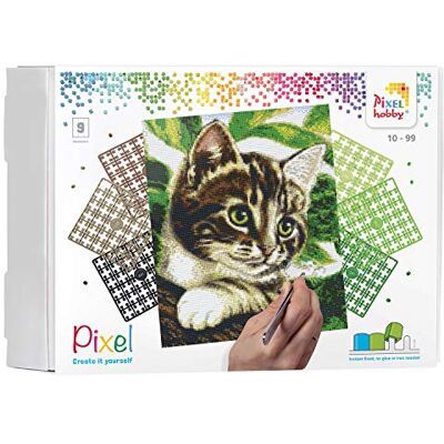Pracht Creatives Hobby Pixel Scatola regalo a mosaico per bambini, immagine pixel di circa 30,5 x 38,1 cm, semplice sistema a innesto con sassolini in bioplastica, senza stirare e incollare Pracht Creatives Hobby Pixel Scatola regalo a mosaico per bambini, immagine pixel di circa 30,5 x 38,1 cm, semplice sistema a innesto con sassolini in bioplastica, senza stirare e incollare