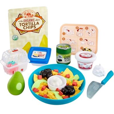 little tikes Creative Chefs Nachos Kit Con Sabbia da Gioco Make-It Mix, 22 Accessori, Gioco Realistico di Finzione per Realizzare Nachos, NON COMMESTIBILE, Età 3+ little tikes Creative Chefs Nachos Kit Con Sabbia da Gioco Make-It Mix, 22 Accessori, Gioco Realistico di Finzione per Realizzare Nachos, NON COMMESTIBILE, Età 3+