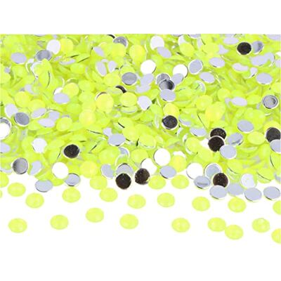 Innspiro - Z2000607 - Cerchio giallo - 6 mm - Pietre acriliche decorative Innspiro - Z2000607 - Cerchio giallo - 6 mm - Pietre acriliche decorative