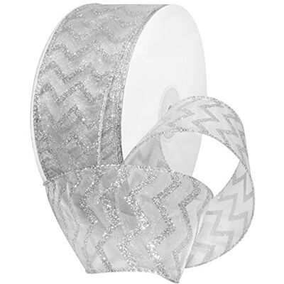 Morex Tessuto, Nylon, Bianco/Argento, 6,3 cm x 45 m Morex Tessuto, Nylon, Bianco/Argento, 6,3 cm x 45 m
