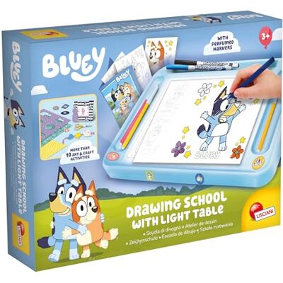 Liscianigiochi Lisciani Giochi Bluey Drawing School with Light Table, Liscianigiochi Lisciani Giochi Bluey Drawing School with Light Table,