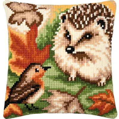 Vervaco Kit Cuscino Punto Croce Riccio e pettirosso Set Ricamo Principianti Cuscini Gobelin Decorativi 40 x 40 cm Accessori Per Lavoretti Creativi DIY Casa Decor Hobby Adulti Cross Stitch Vervaco Kit Cuscino Punto Croce Riccio e pettirosso Set Ricamo Principianti Cuscini Gobelin Decorativi 40 x 40 cm Accessori Per Lavoretti Creativi DIY Casa Decor Hobby Adulti Cross Stitch