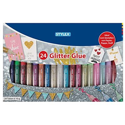 Stylex 10 g Glitter 3D Glue (24 Pezzi) Stylex 10 g Glitter 3D Glue (24 Pezzi)