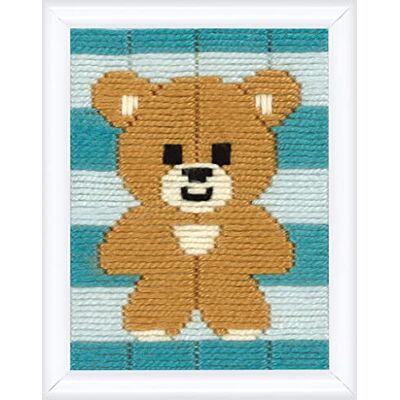 Vervaco Kit Ricamo Principianti Educativo Attività Creative PICCOLO ORSO Canovaccio per Mezzo Punto ca. 12,5 x 16 cm Set Fai Da Te Passatempi Creativi Beginner Long Stitch Embroidery Vervaco Kit Ricamo Principianti Educativo Attività Creative PICCOLO ORSO Canovaccio per Mezzo Punto ca. 12,5 x 16 cm Set Fai Da Te Passatempi Creativi Beginner Long Stitch Embroidery