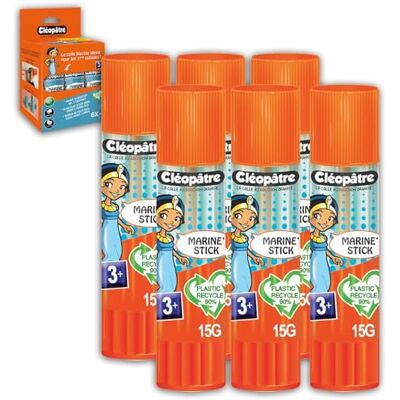 Cléopâtre Colla blu Cléostick Marine, 6 x 15 g, modelli assortiti Cléopâtre Colla blu Cléostick Marine, 6 x 15 g, modelli assortiti
