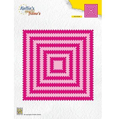 Nellie's Choice Quadrato-10 Fustelle Multi Cornice da 13 x 13 cm-per Creare Biglietti, Natale, Scrapbooking, Fai da Te, DIY, Metal, Rosa Nellie's Choice Quadrato-10 Fustelle Multi Cornice da 13 x 13 cm-per Creare Biglietti, Natale, Scrapbooking, Fai da Te, DIY, Metal, Rosa