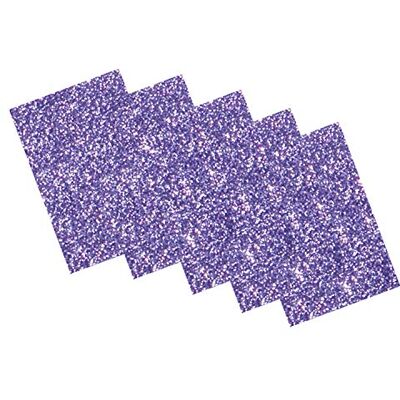 folia – Gomma espansa Glitterata II, autoadesiva, su Un Lato, 5 Fogli in Lilla, 20 x 29 cm, Spessore Circa 2 mm, per Decorare, Fai da Te e Creare Adesivi folia – Gomma espansa Glitterata II, autoadesiva, su Un Lato, 5 Fogli in Lilla, 20 x 29 cm, Spessore Circa 2 mm, per Decorare, Fai da Te e Creare Adesivi
