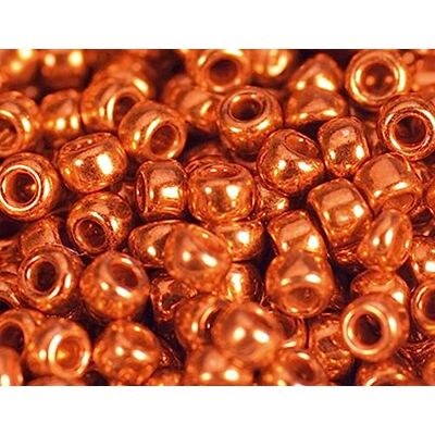 TOHO Perline giapponesi rocciose galvanizzate rosso 2,2mm.11/0 100gr. TOHO Perline giapponesi rocciose galvanizzate rosso 2,2mm.11/0 100gr.