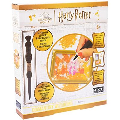 DIAMANTINY Harry Potter – Wizarding Deco Frames – Kit crea il Mosaico, Attività Crystal Art, Diamond Painting, 2 Quadretti da Decorare con Gemme cod DIAMANTINY Harry Potter – Wizarding Deco Frames – Kit crea il Mosaico, Attività Crystal Art, Diamond Painting, 2 Quadretti da Decorare con Gemme cod