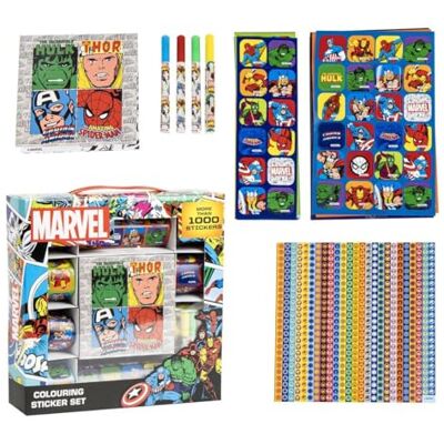 CERDÁ LIFE'S LITTLE MOMENTS Set Adesivi di Marvel Include 1000 Stickers di Differenti Dimensioni Perfetto per Scrapbooking a Colori e in Bianco e Nero Prodotto Originale Elaborato in Spagna CERDÁ LIFE'S LITTLE MOMENTS Set Adesivi di Marvel Include 1000 Stickers di Differenti Dimensioni Perfetto per Scrapbooking a Colori e in Bianco e Nero Prodotto Originale Elaborato in Spagna