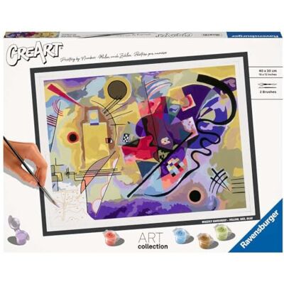 Ravensburger CreArt: Kannsky Giallo, Rosso, Blu – Dipingere con i Numeri Adulti, Attività Creativa e Rilassante, Kit Pittura con Pennello e Colori Inclusi, 30 x 40 cm, Idee Regalo Ravensburger CreArt: Kannsky Giallo, Rosso, Blu – Dipingere con i Numeri Adulti, Attività Creativa e Rilassante, Kit Pittura con Pennello e Colori Inclusi, 30 x 40 cm, Idee Regalo