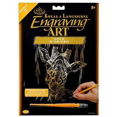 Royal & Langnickel Set Size Oro Incisione Arte A4 Giraffa Creato Royal & Langnickel Set Size Oro Incisione Arte A4 Giraffa Creato