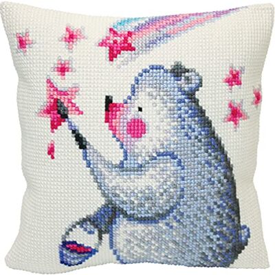 ART Sterne malend Set per Punto Croce, Cotone, Multicolore, 40 x 40 cm ART Sterne malend Set per Punto Croce, Cotone, Multicolore, 40 x 40 cm