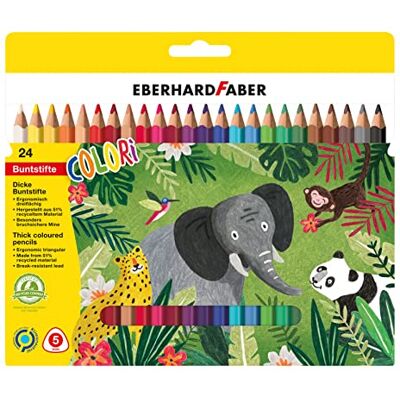 Matite Colorate Eberhard Faber - 24 Pezzi - Multicolore - Forniture artistiche Matite Colorate Eberhard Faber - 24 Pezzi - Multicolore - Forniture artistiche