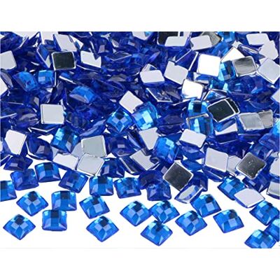 INNSPIRO Gemelli decorativi acrilici quadrati blu 8 x 8 mm. 2000 u.Ca. INNSPIRO Gemelli decorativi acrilici quadrati blu 8 x 8 mm. 2000 u.Ca.