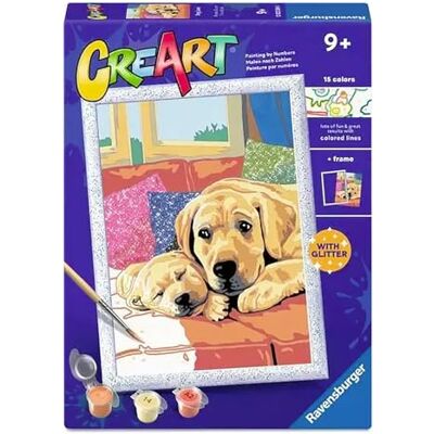 Ravensburger CreArt Serie D Amore di Cagnolini Kit Pittura Bambini Dimensione Di 25 x 18,30 Giochi Bambina 9 Anni Paint By Numbers Idee Regalo Regalo Bambino 9 Anni Ravensburger CreArt Serie D Amore di Cagnolini Kit Pittura Bambini Dimensione Di 25 x 18,30 Giochi Bambina 9 Anni Paint By Numbers Idee Regalo Regalo Bambino 9 Anni