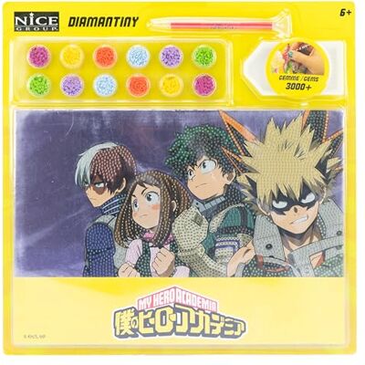DIAMANTINY My Hero Academy Season 3 Kit crea il Mosaico, Attività Crystal Art, Diamond Painting, 1 Quadro A4, Gruppo 2 DIAMANTINY My Hero Academy Season 3 Kit crea il Mosaico, Attività Crystal Art, Diamond Painting, 1 Quadro A4, Gruppo 2