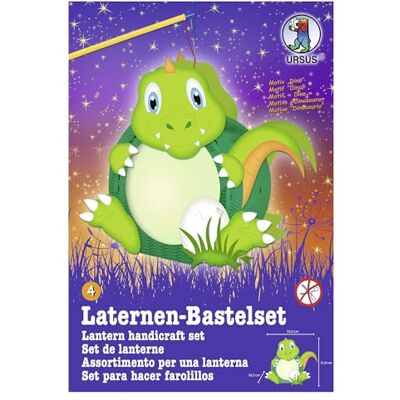 URSUS EasyLine Dino, 35 x 31 x 10,3 cm, Inclusa Parte fustellata, per la Realizzazione, Set Fai da Te per sfilate e Decorazioni di Lanterne, Multicolor, One Size URSUS EasyLine Dino, 35 x 31 x 10,3 cm, Inclusa Parte fustellata, per la Realizzazione, Set Fai da Te per sfilate e Decorazioni di Lanterne, Multicolor, One Size