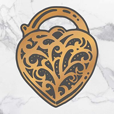 Couture Creations Fustelle a Rilievo in Lamina Tagliata LCKT, Medaglione a Forma di Cuore, 6 x 7 cm, misura unica Couture Creations Fustelle a Rilievo in Lamina Tagliata LCKT, Medaglione a Forma di Cuore, 6 x 7 cm, misura unica