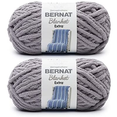 Bernat Blanket Extra Chunky Chenile Acrilico Filato – Confezione da 2 Bernat Blanket Extra Chunky Chenile Acrilico Filato – Confezione da 2