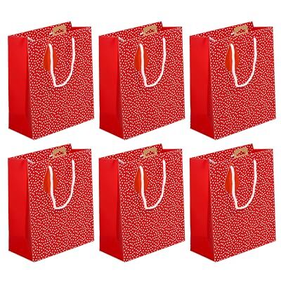 Eurowrap Pack 6 sacchetti regalo per adulti 21,5x10,2x25 Eurowrap Pack 6 sacchetti regalo per adulti 21,5x10,2x25