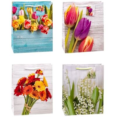 TSI Sacchetti regalo primaverili, confezione da 12 pezzi, dimensioni: grandi (A x L x P 32 x 26 x 13,5 cm), Art. n. 82316 TSI Sacchetti regalo primaverili, confezione da 12 pezzi, dimensioni: grandi (A x L x P 32 x 26 x 13,5 cm), Art. n. 82316