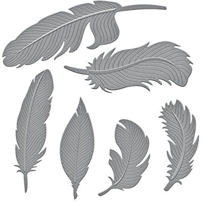 Spellbinders Shapeabilities Dies-Feathers Spellbinders Shapeabilities Dies-Feathers