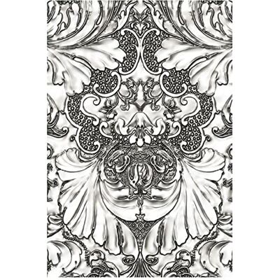 Sizzix 3-D Texture Fades Embossing Folder Damask di Tim Holtz, Sizzix 3-D Texture Fades Embossing Folder Damask di Tim Holtz,