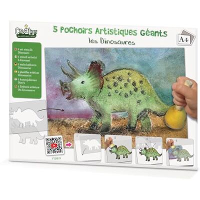 Crea Lign Créa Lign Stencil artistici giganti "I dinosauri Crea Lign Créa Lign Stencil artistici giganti "I dinosauri
