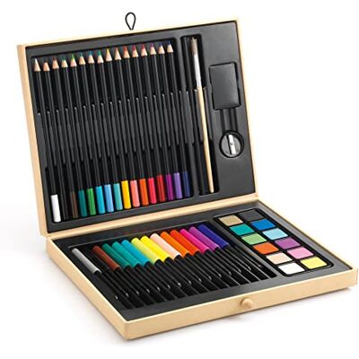 Djeco SCATOLA DEI COLORI 47 pezzi VALIGETTA DA COLORARE set per disegnare kit DJ08797 età 5+ Djeco SCATOLA DEI COLORI 47 pezzi VALIGETTA DA COLORARE set per disegnare kit DJ08797 età 5+