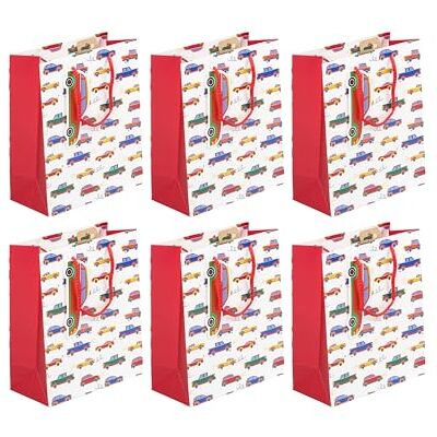 Eurowrap Pack 6 sacchetti regalo per bambini 21,5x10,2x25 Eurowrap Pack 6 sacchetti regalo per bambini 21,5x10,2x25