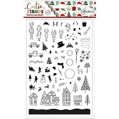 Aladine 67 Timbri per scene natalizie Timbri in schiuma e gomma Per hobby creativi, Scrapbooking, Bullet Journal, Carteria Creativa, Decorazione Abete, Neve Cuties Stamp Aladine 67 Timbri per scene natalizie Timbri in schiuma e gomma Per hobby creativi, Scrapbooking, Bullet Journal, Carteria Creativa, Decorazione Abete, Neve Cuties Stamp