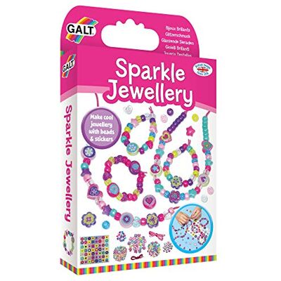 Galt Toys, Sparkle Jewellery, Craft Kit for Kids, Ages 5 Years Plus Galt Toys, Sparkle Jewellery, Craft Kit for Kids, Ages 5 Years Plus