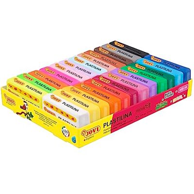 JOVI Plastilina a base vegetale 24 pezzi da 50 g Multicolore, senza glutine, atossica JOVI Plastilina a base vegetale 24 pezzi da 50 g Multicolore, senza glutine, atossica
