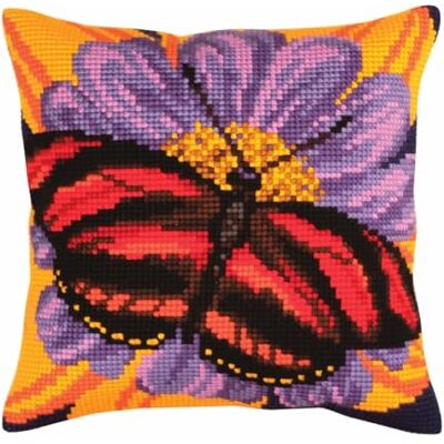 Kit cuscino a punto croce motivo farfalle Articolo: 5 306 Collezione D'Arte Dimensione 40 x 40 cm. Kit cuscino a punto croce motivo farfalle Articolo: 5 306 Collezione D'Arte Dimensione 40 x 40 cm.
