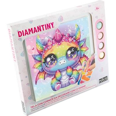 DIAMANTINY Design Art Kawaii Quadretto 7 Dragon, Draghetto Arcobaleno DIAMANTINY Design Art Kawaii Quadretto 7 Dragon, Draghetto Arcobaleno