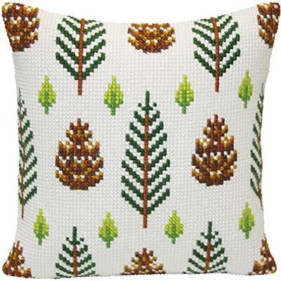 ART Hopfenfrucht Set per Punto Croce, Cotone, Multicolore, 40 x 40 cm ART Hopfenfrucht Set per Punto Croce, Cotone, Multicolore, 40 x 40 cm