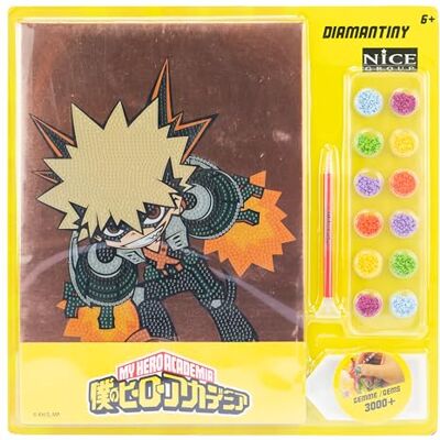 DIAMANTINY My Hero Academy Action Kit crea il Mosaico, Attività Crystal Art, Diamond Painting, 1 Quadro A4, Bakugo DIAMANTINY My Hero Academy Action Kit crea il Mosaico, Attività Crystal Art, Diamond Painting, 1 Quadro A4, Bakugo
