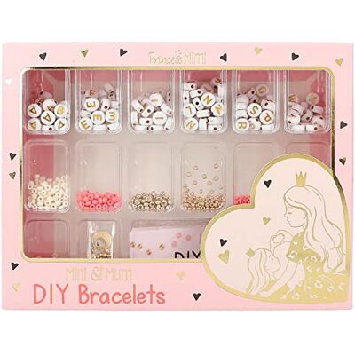 Depesche Princess Mimi Mini&Mum Set di Braccialetti Fai da Te per Madre e Figlia con Oltre 200 Perline e ciondoli in Bianco, Oro, Nero, Nudo e Rosa Depesche Princess Mimi Mini&Mum Set di Braccialetti Fai da Te per Madre e Figlia con Oltre 200 Perline e ciondoli in Bianco, Oro, Nero, Nudo e Rosa