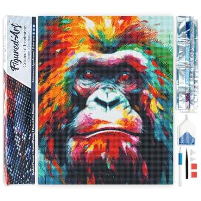 Diamond Painting Art 5D kit completo 40x50cm Tela Arrotolata Interamente da Ricoprire di Diamonds Quadrati Orango Astratto Colorato Pittura Diamante Attività Creativa per Adulti Diamond Painting Art 5D kit completo 40x50cm Tela Arrotolata Interamente da Ricoprire di Diamonds Quadrati Orango Astratto Colorato Pittura Diamante Attività Creativa per Adulti