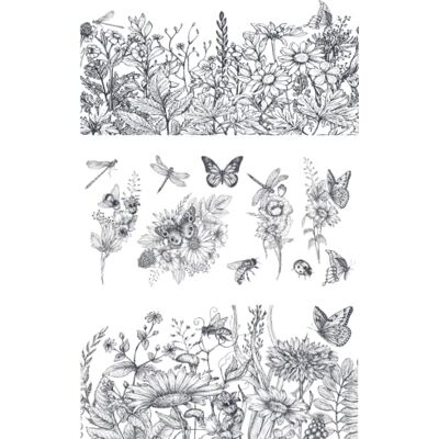 Thymeless Designs (Midnight Meadow) Trasferimenti per decorazioni per la casa, 3 fogli di design, 15,2 x 30,5 cm, adesivi per mobili e artigianato, da strofinare Thymeless Designs (Midnight Meadow) Trasferimenti per decorazioni per la casa, 3 fogli di design, 15,2 x 30,5 cm, adesivi per mobili e artigianato, da strofinare