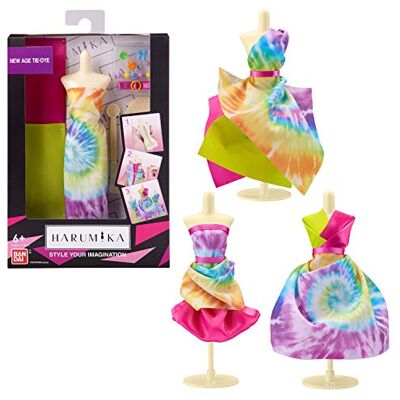 BANDAI Harumika Kit stilista Tema New age tie & dye Kit per attività creative per creare il tuo stile senza ago e filo BANDAI Harumika Kit stilista Tema New age tie & dye Kit per attività creative per creare il tuo stile senza ago e filo