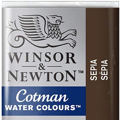 Winsor & Newton WN Acquerello Cotman 1/2 Godet Seppia Winsor & Newton WN Acquerello Cotman 1/2 Godet Seppia