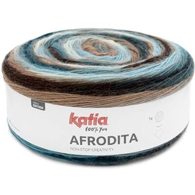 Katıa Katia AFRODITA Lana Gomitolo di Colore Blu Cod.307 Katıa Katia AFRODITA Lana Gomitolo di Colore Blu Cod.307